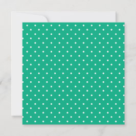Seamless solid teal polka dot pattern dankeskarte