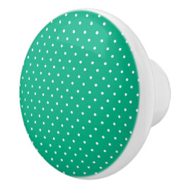 Seamless solid teal polka dot pattern keramikknauf