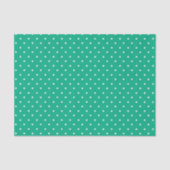 Seamless solid teal polka dot pattern seidenpapier (Vorderseite)