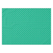 Seamless solid teal polka dot pattern tischdecke (Vorderseite (Horizontal))
