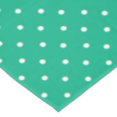Seamless solid teal polka dot pattern tischdecke (Schrägansicht)