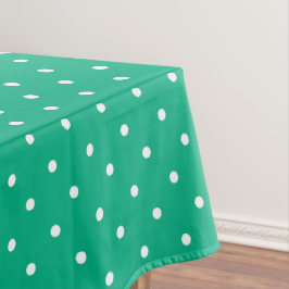 Seamless solid teal polka dot pattern tischdecke