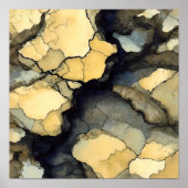 Seamless Speckled Crystalline Fabric Pattern Poster (Vorne)