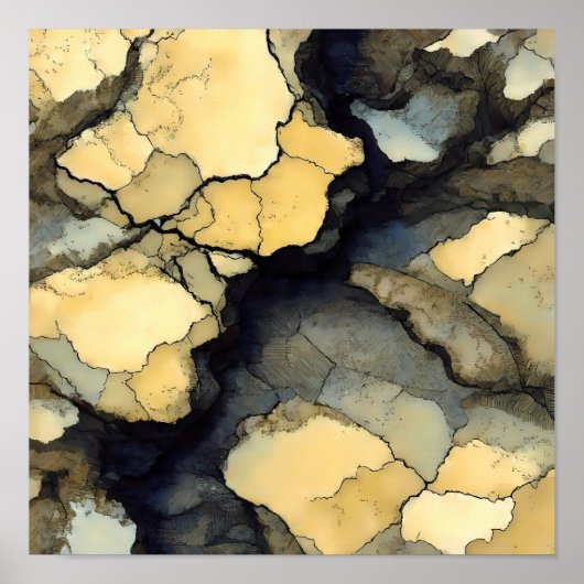 Seamless Speckled Crystalline Fabric Pattern Poster (Vorne)