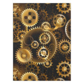 Seamless Steampunk Brass Gears Tischdecke (Vorderseite)