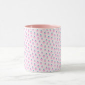 Seamless Strawberry Pattern – Pastel Pink Cute  Tasse (Zentrum)
