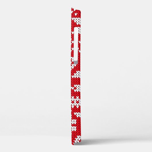 Seamless Strickmuster Norwegen festliche Pullover Case-Mate iPhone Hülle (Rückseite / Links)