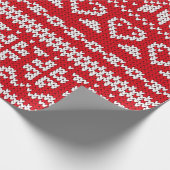 Seamless Strickmuster Norwegen festliche Pullover Geschenkpapier (Ecke)