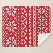 Seamless Strickmuster Norwegen festliche Pullover  Sherpadecke (Vorderseite (Horizontal))