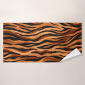 seamless tiger skin pattern. hand drawn badehandtuch (Badehandtuch)