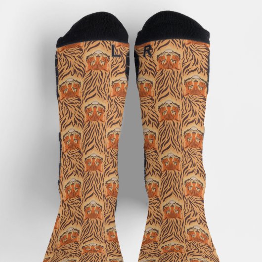 Seamless tiger stripe pattern socken (Oben)