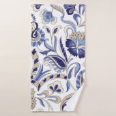 Seamless Traditional Indian Blue Paispa Badehandtuch (Badehandtuch)