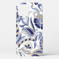 Seamless Traditional Indian Blue Paispa