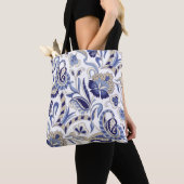 Seamless Traditional Indian Blue Paispa Tasche (Von Nahem)