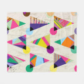 seamless triangle pattern background, hipster retr fleecedecke (Vorderseite (Horizontal))