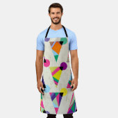 seamless triangle pattern background, hipster retr schürze (Getragen)