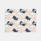 Seamless Tropical Dschungle Blätter Monstera Palm Fleecedecke (Vorderseite (Horizontal))