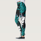 Seamless Tropical Dschungle Blätter Monstera Palm  Leggings (Links)
