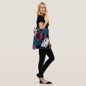 Seamless Tropical Dschungle Blätter Monstera Palm Tasche (Am Model)