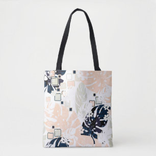 Seamless Tropical Dschungle Blätter Monstera Palm Tasche