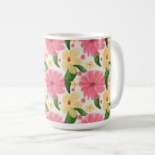 Seamless tropical floral pattern  kaffeetasse (VorderseiteRechts)