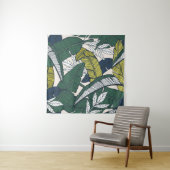 Seamless tropical pattern with banana leaves. Hand Wandteppich (Beispiel)