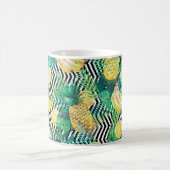 Seamless tropical pattern with bananas lemons palm kaffeetasse (Mittel)