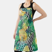 Seamless tropical pattern with bananas lemons palm schürze (InSitu)