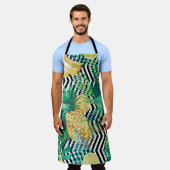 Seamless tropical pattern with bananas lemons palm schürze (Getragen)
