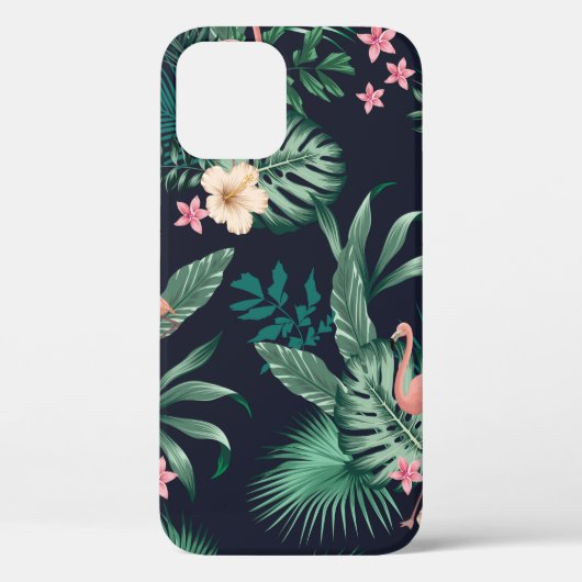 seamless tropical pattern with lush foliage, flow Case-Mate iPhone hülle (Rückseite)
