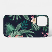 seamless tropical pattern with lush foliage, flow iPhone hülle (Rückseite (Horizontal))