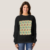 Seamless Vector Muster für Fisch und Seesterne Sweatshirt (Vorne ganz)