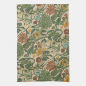 Seamless vintage botanical pattern  geschirrtuch (Vertikal)
