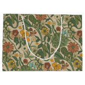 Seamless vintage botanical pattern  große geschenktüte (Rückseite)