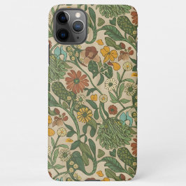 Seamless vintage botanical pattern  iPhone 11Pro max hülle