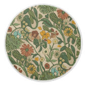 Seamless vintage botanical pattern  keramikknauf (Vorderseite)