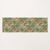 Seamless vintage botanical pattern  yogamatte (Rückseite (Horizontal))