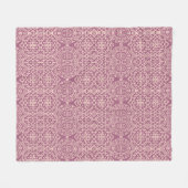 Seamless vintage laced beige - lilac background fleecedecke (Vorderseite (Horizontal))