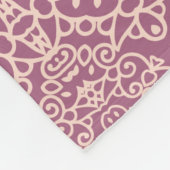 Seamless vintage laced beige - lilac background fleecedecke (Ecke)