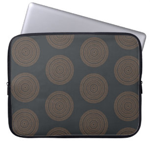 Seamless vintage mandalas. Vintage decorative elem Laptopschutzhülle