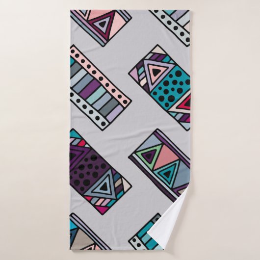 Seamless vintage pattern. geometrical background w badehandtuch (Badehandtuch)