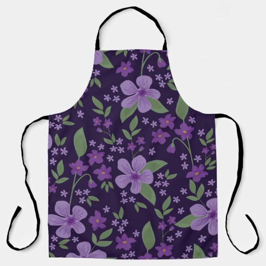 Seamless vintage pattern. wonderful lilac and purp schürze (Vorderseite)