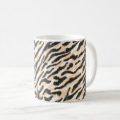 Seamless vintage scribble zebra leopard fur patter kaffeetasse (VorderseiteRechts)
