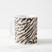Seamless vintage scribble zebra leopard fur patter kaffeetasse (Vorderseite Links)