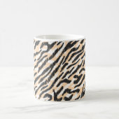 Seamless vintage scribble zebra leopard fur patter kaffeetasse (Mittel)