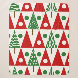 Seamless Vintage Weihnachten mit Weihnachten Sherpadecke