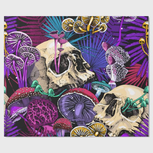 Seamless wallpaper pattern. Bright Magic Psychedel Geschenkpapier (Flach)