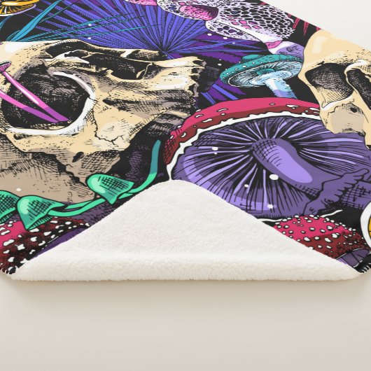 Seamless wallpaper pattern. Bright Magic Psychedel Sherpadecke (3/4)