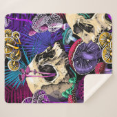 Seamless wallpaper pattern. Bright Magic Psychedel Sherpadecke (Vorderseite (Horizontal))