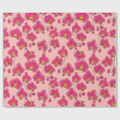 Seamless wassercolor orchius phalaenopsis Blume b Geschenkpapier (Flach)